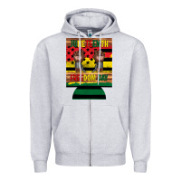 Heather Grey juneteenth freedom day 12 oz can cooler (regular) 2 Zipper Hoodie - Artiststas