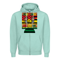 Seafoam juneteenth freedom day 12 oz can cooler (regular) 2 Zipper Hoodie - Artiststas
