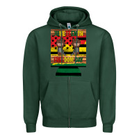 Sports Green juneteenth freedom day 12 oz can cooler (regular) 2 Zipper Hoodie - Artiststas