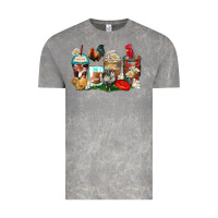 Cloud Rock rooster coffee cups Vintage Tee - Zillion Design Studio
