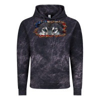 Cloud Black Wolf eyes american flag Vintage Hoodie - RanaPortraitStore