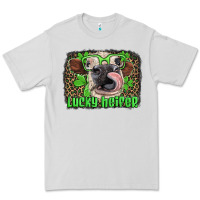 Dove Grey lucky heifer with glasses st patricks Premium Tee - Artiststas