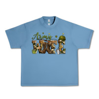 Pebble Blue army wife Urban Heavy Tee - Zillion Design Studio