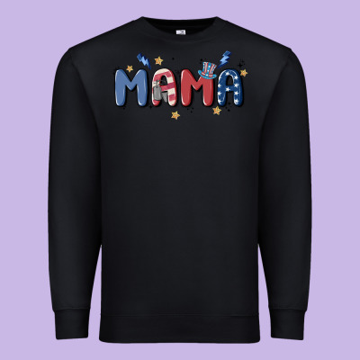 4th July Mama Premium Sweatshirt Designed By Maliassmallbusiness