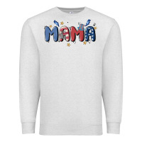 Oatmeal Heather 4th july mama Premium Sweatshirt - MaliasSmallBusiness