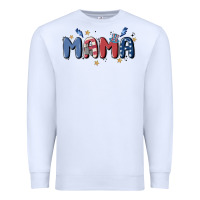 White 4th july mama Premium Sweatshirt - MaliasSmallBusiness