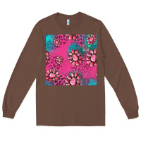 Chestnut pink turquoise gemstoes seamless pattern Long Sleeve Tee - HRA Design Shop