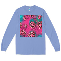 Colony Blue pink turquoise gemstoes seamless pattern Long Sleeve Tee - HRA Design Shop