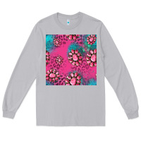 Moon Dust pink turquoise gemstoes seamless pattern Long Sleeve Tee - HRA Design Shop