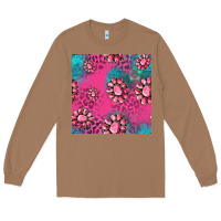 Toasted Coconut pink turquoise gemstoes seamless pattern Long Sleeve Tee - HRA Design Shop