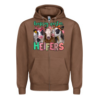 Chestnut happy easter heifers Zipper Hoodie - Jasminsmagicworld