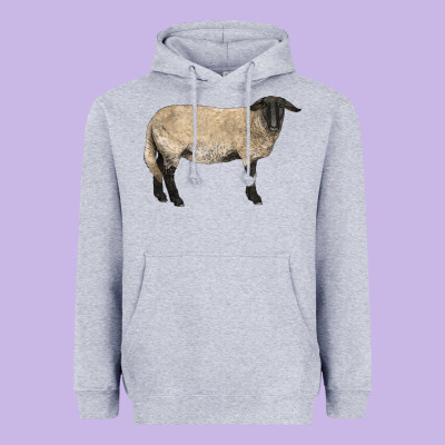 Suffolk Sheep Heavyweight Hoodie Designed By Lillyallendesigns