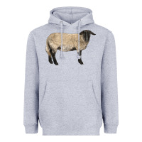 Heather Grey Suffolk Sheep Heavyweight Hoodie - LillyAllenDesigns
