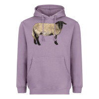 Lavender Suffolk Sheep Heavyweight Hoodie - LillyAllenDesigns