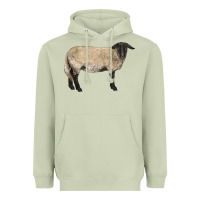 Matcha Suffolk Sheep Heavyweight Hoodie - LillyAllenDesigns