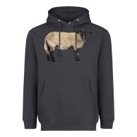 Smoke Suffolk Sheep Heavyweight Hoodie - LillyAllenDesigns