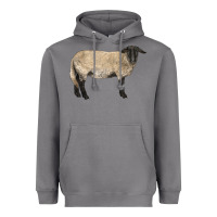 Storm Suffolk Sheep Heavyweight Hoodie - LillyAllenDesigns
