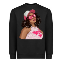 Black pink sunglasses afro black girl Heavyweight Sweatshirt - texasbilliewilder