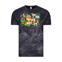 Cloud Black goats coffee cups Vintage Tee - Zillion Design Studio