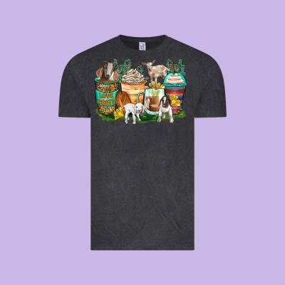 Goats Coffee Cups Vintage Tee Designed By Zillion Design Studio