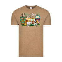 Vintage Coffee goats coffee cups Vintage Tee - Zillion Design Studio