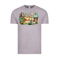 Vintage Zinc goats coffee cups Vintage Tee - Zillion Design Studio
