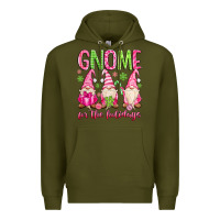 Army Green gnome for the holidays Premium Hoodie - MaliasSmallBusiness