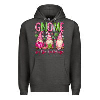 Charcoal Heather gnome for the holidays Premium Hoodie - MaliasSmallBusiness