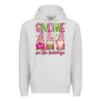 Dove Grey gnome for the holidays Premium Hoodie - MaliasSmallBusiness