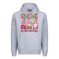 Heather Grey gnome for the holidays Premium Hoodie - MaliasSmallBusiness