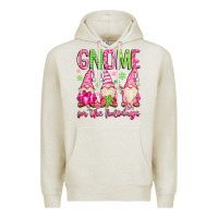 Oatmeal Heather gnome for the holidays Premium Hoodie - MaliasSmallBusiness