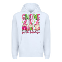 White gnome for the holidays Premium Hoodie - MaliasSmallBusiness
