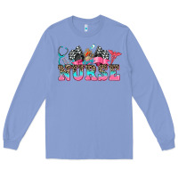 Colony Blue nurse with race and  equipment Long Sleeve Tee - AdoDesignShop