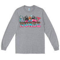 Heather Grey nurse with race and  equipment Long Sleeve Tee - AdoDesignShop