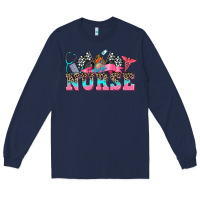 Navy nurse with race and  equipment Long Sleeve Tee - AdoDesignShop