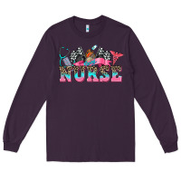 Plum nurse with race and  equipment Long Sleeve Tee - AdoDesignShop
