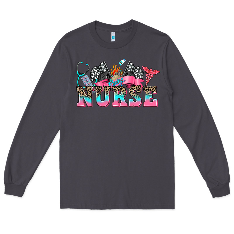 Nurse With Race And  Equipment Long Sleeve Tee by AdoDesignShop | Teevron
