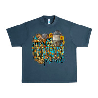 Midnight Navy small town proud Urban Heavy Tee - Zillion Design Studio