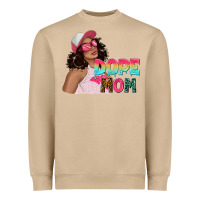 Mushroom pink sunglasses afro black girl dope mom Heavyweight Sweatshirt - texasbilliewilder