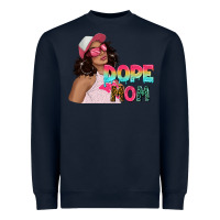 Navy pink sunglasses afro black girl dope mom Heavyweight Sweatshirt - texasbilliewilder