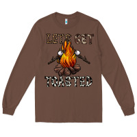 Chestnut lets get toasted Long Sleeve Tee - CowhideDigitalArt