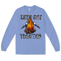Colony Blue lets get toasted Long Sleeve Tee - CowhideDigitalArt