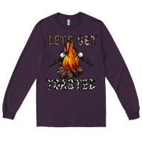Plum lets get toasted Long Sleeve Tee - CowhideDigitalArt