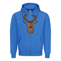 True Royal deer Zipper Hoodie - JahusDesignShop
