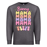 Charcoal Heather bunny mama Premium Sweatshirt - MaliasSmallBusiness