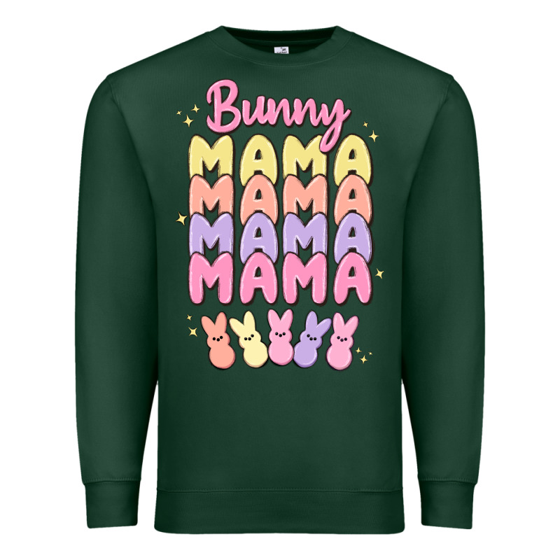 Bunny Mama Premium Sweatshirt by MaliasSmallBusiness | Teevron