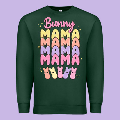 Bunny Mama Premium Sweatshirt Designed By Maliassmallbusiness