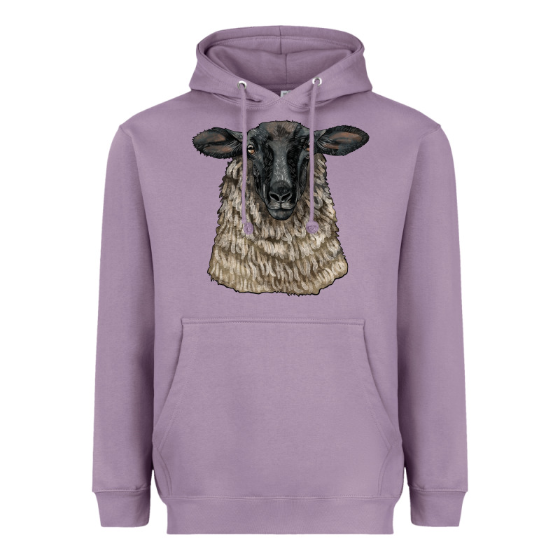 Suffolk Sheep Head Heavyweight Hoodie by LillyAllenDesigns | Teevron