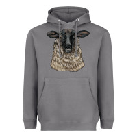 Storm Suffolk Sheep Head Heavyweight Hoodie - LillyAllenDesigns