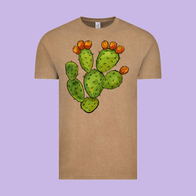 Cactus Vintage Tee Designed By Barkaloodesign
